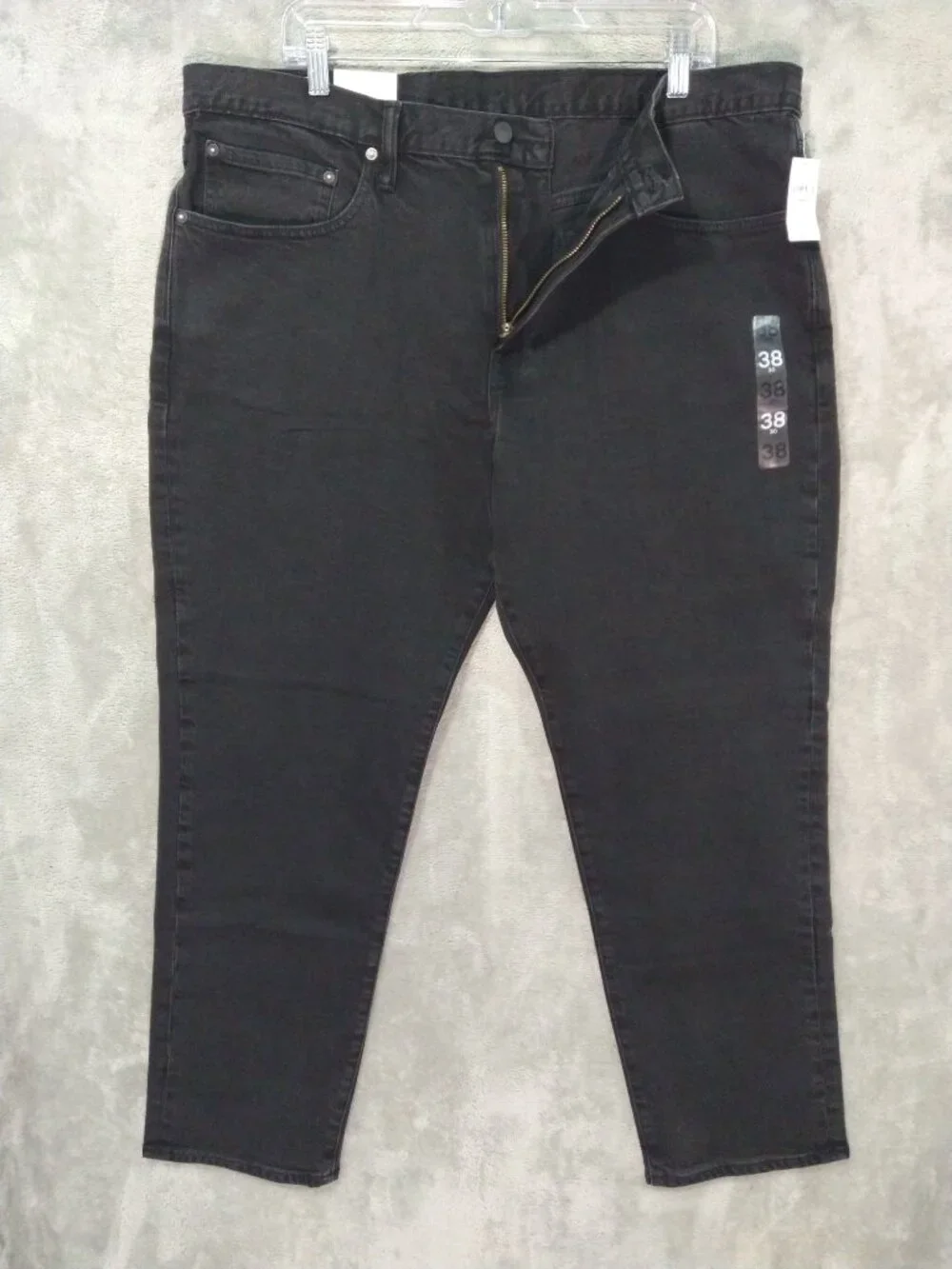 Gap Jeans Mens 38x30 Black Denim Slim Gapflex Dark Wash Mid Rise Stretch